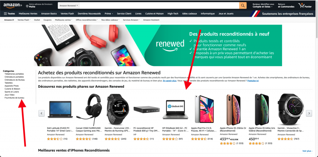 acheter article sur Amazon Renewed