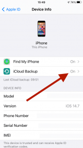 backup iphone 11